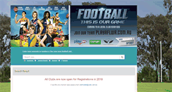 Desktop Screenshot of playaflwa.com.au