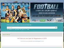Tablet Screenshot of playaflwa.com.au